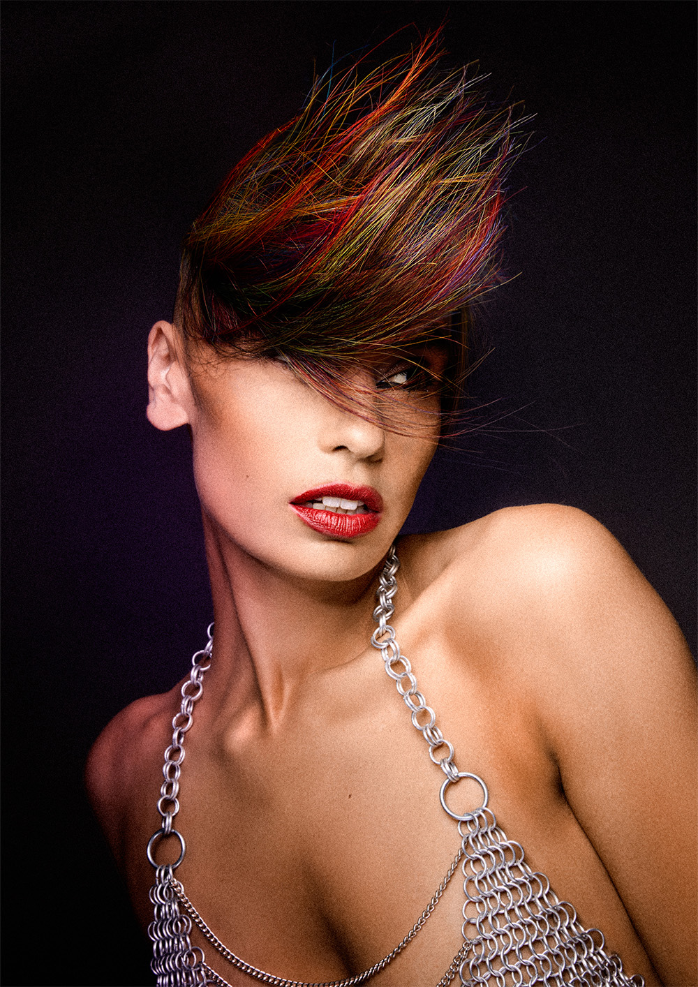 Multicoloured Sculpted Short Hair – Dani Blakeley – Studio 54